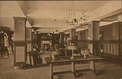 The Living Room, Mary Andrews Clark Home, YWCA Los Angeles, CA Postcard Postcard