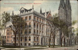 Marquette University and Gesu Church Milwaukee, WI Postcard Postcard