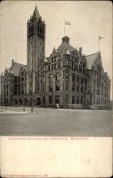 Government Building and Port Office, Milwaukee Wisconsin Postcard Postcard