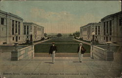 Harvard Medical School, Courtyard from Administration Building Boston, MA Postcard Postcard