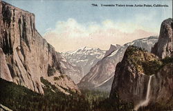 Yosemite Valley from Artist Point California Yosemite National Park Postcard Postcard