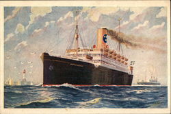 Svenska Amerika-Linien Gotesborg - Direkt - New York Postcard