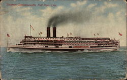 Steamer Commonwealth, Fall River Line Steamers Postcard Postcard