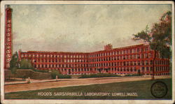 Hood's Sarsaparilla Laboratory Lowell, MA Postcard Postcard