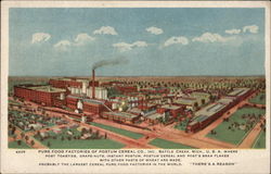 Pure Food Factories of Postum Cereal Co., Inc Battle Creek, MI Postcard Postcard