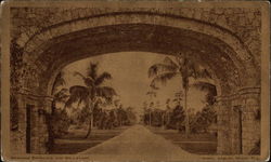 Granada Entrance and Boulevard Coral Gables, FL Postcard Postcard