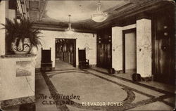 The Hollenden - Elevator Foyer Postcard