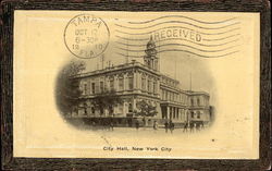 City Hall New York, NY Postcard Postcard