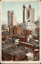 St. Paul and Park Row Buildings New York, NY Postcard Postcard