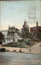 City Hall Park Postcard