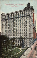 Trinity Building and Broadway Postcard