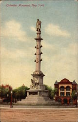 Columbus Monument Postcard