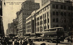 Fifth Ave. at 34th St Postcard