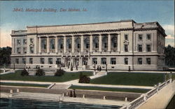 Municipal Building Des Moines, IA Postcard Postcard