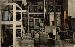 Ice Cream Factory, Claude Myers Ottumwa, IA Postcard Postcard