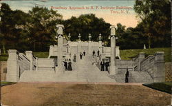 Broadway Approach to R.P. Institute Buildings Postcard