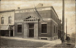 The First State Bank of Petoskey Michigan Postcard Postcard