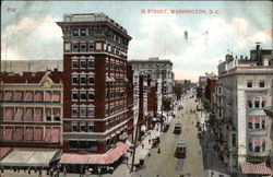 Looking Up G. Street Postcard