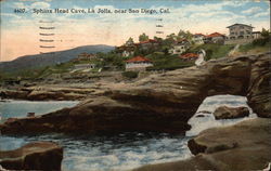 Sphinx Head Cave La Jolla, CA Postcard Postcard