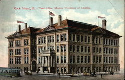 Head Office, Modern Woodman of America Rock Island, IL Postcard Postcard