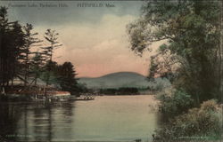 Pontosuc Lake, Berkshire Hills Pittsfield, MA Postcard Postcard