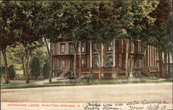 Adironack Lodge Saratoga Springs, NY Postcard Postcard