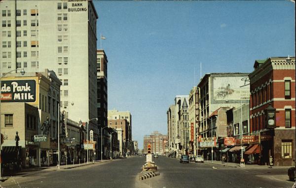 Looking Up Douglas Avenue Wichita, KS