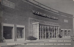 Woodward & Lothrop - Wisconsin Avenue Entrance Washington, DC Washington DC Postcard Postcard