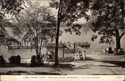 College Camp, Lake Front Vista on Lake Geneva Postcard