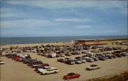 Car Park at Beach, Indian River Inlet Dagsboro, DE Postcard Postcard