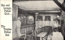 Bar and Lounge, Pedlar Club; The Yankee Pedlar Inn Postcard