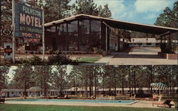 Folkston Motel Georgia Postcard Postcard