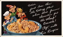 Snap! Crackle! Pop! Advertising Postcard Postcard