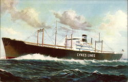 Lykes Bros. Steamship Co. Inc Steamers Postcard Postcard