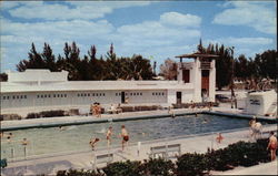 The Sarasota Lido Pool Florida Postcard Postcard