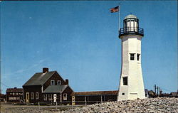 Scituate Lighthouse Massachusetts Postcard Postcard