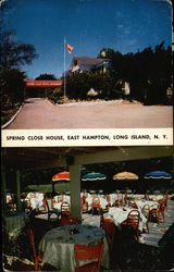 Spring Close House Restaurant on the East Montauk Highway, Long Island Postcard