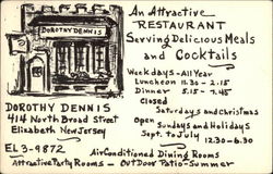 Dorothy Dennis Elizabeth, NJ Postcard Postcard