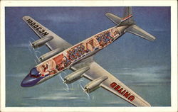 Cutaway View of United's Mainliner Postcard