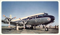 United DC-6 Mainliner Postcard