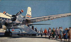 United Air Lines DC-6 and DC-6B Postcard