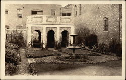 Garden and Loggia The Edgar Allan Poe Shrine Richmond, VA Postcard Postcard