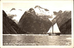 Sailing Along the Coast of Alaska Postcard Postcard