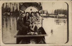 People on Boat Postcard