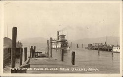 Steamer Flyer on Lake Coeur d'Alene Postcard