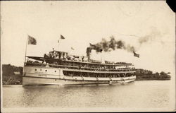 Passenger Steamboat Postcard