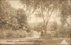 Entrance To Fox Hill Postcard