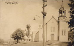 Catholic Church in Island Pond, Vermont Postcard