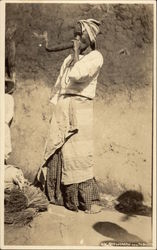 Ilocano woman and tobacco Postcard