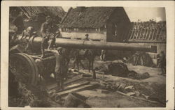 Soldiers and Tank Postcard